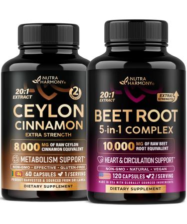 NUTRAHARMONY Ceylon Cinnamon & Beet Root Capsules