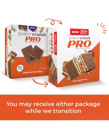 BNRG Power Crunch Protein Bar - Peanut Butter Fudge (12 Bars, 2 oz each) - High Protein Energy Snack - Buy Online on GoSupps.com