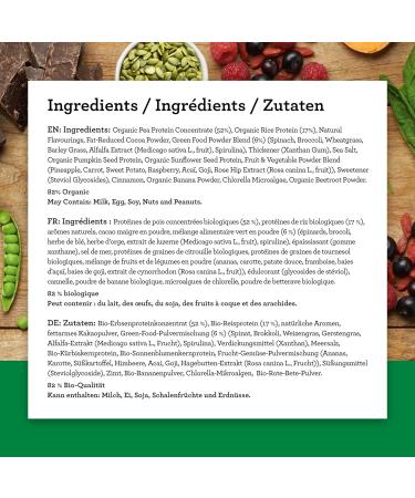 Amazing Grass Organic Vegan Rich Chocolate Protein Superfood Powder - 10 Servings (360g) - Buy Online on GoSupps.com