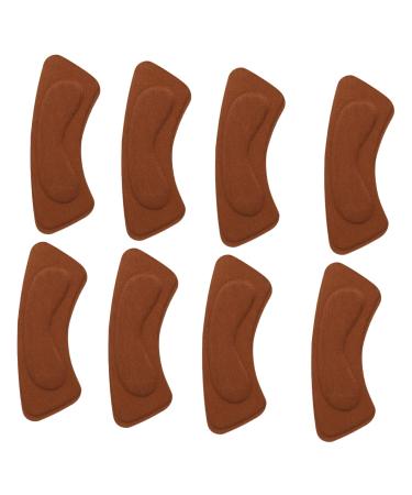Heelpiece Sticker 8 Pairs High Heels Heel Stickers Thicken Sponge 4d Patch Shoe Inserts Brown 10.5X4cm