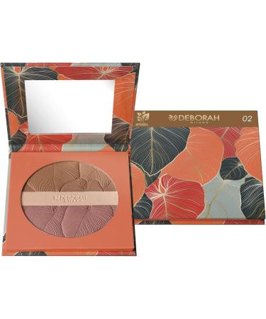 Deborah Milano Maxi Terra Tropical Bronze Color 02 Medium SPF 15 Long Lasting and Water Resistant Silk Texture and Easy to Smoke for Even Result No Mash 18g - Buy Online on GoSupps.com
