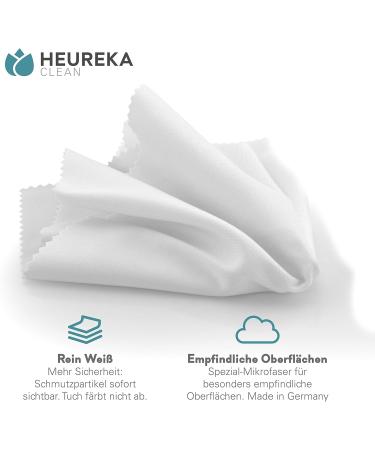 HEUREKA Microfiber Polishing Cloth 32x32cm - XXL Glasses Cleaning Cloth for Sensitive Surfaces - 1 Pack - Buy Online on GoSupps.com