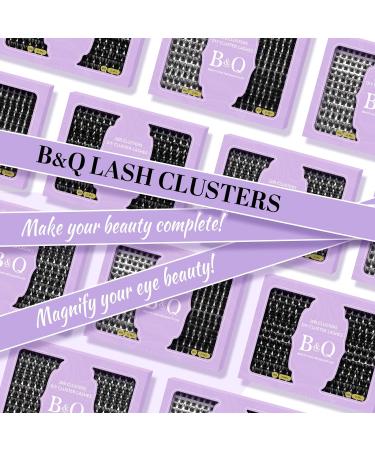 Lash Clusters 208 PCS Individual Eyelash Extensions D Curl Volume Wispy Soft Comfortable Band False Lashes B02+B07 - DIY Lash Kit 8-16mm (Pack of 1) - Buy Online on GoSupps.com