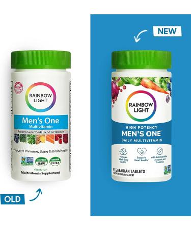 Rainbow Light Men's One Multivitamin - 150 Tablets for Optimal Health - Buy Online on GoSupps.com