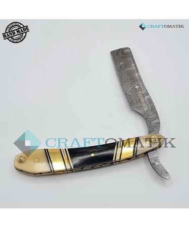 Razor Damascus Steel Men's Gift Set | Handmade High-Quality Barber Razor | DBR58 - Perfect Gift for Him - Buy Online on GoSupps.com