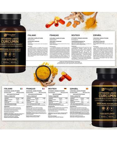Optisorb Liquid Curcumin with Vitamin D - 60 Liqcaps | Enhanced Bioavailability | 1000mg NovaSOL Daily Dosage | UK Made - Buy Online on GoSupps.com