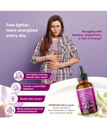 Liposomal Saffron Ashwagandha Bilberry Turmeric Rhodiola Liquid Drops 1000mg per Serving Ultra Potent Natural Taste USA Made & Lab Tested 2 FL OZ (60ml) 60ml (pack of 1) - Buy Online on GoSupps.com