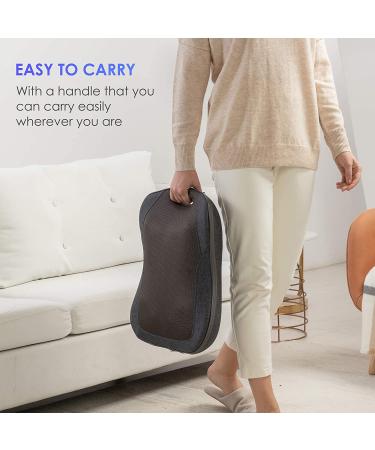 Comfier Shiatsu Back Massager with Heat | Heated Massage Chair Pad for Back, Lumbar, and Legs | Portable and Easy to Carry | Perfect Gift for Dad/Mom | Black - Buy Online on GoSupps.com