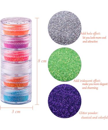 Duufin 36 Colors Nail Glitter Powder - Holographic Pigment for Nails, Body, and Crafts - Buy Online on GoSupps.com