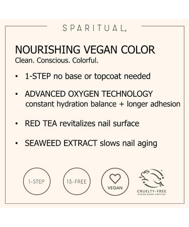 SpaRitual Nourishing Vegan Nail Color - Pink Nude Neutrals Harmony - Buy Online on GoSupps.com