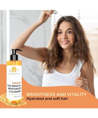 Rice Plant Ceramides Hair & Makeup Remover Oil 17.57 FL OZ - 100% Natural Baby Skin & Stretch Mark Moisturizer - Buy Online on GoSupps.com
