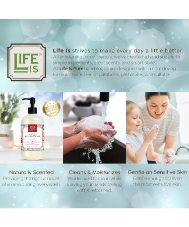 Life Is Pure Liquid Hand Soap Seasonal Scents Variety Pack - 12.5 fl oz (Pack of 6) | Natural & Sustainable - Buy Online on GoSupps.com