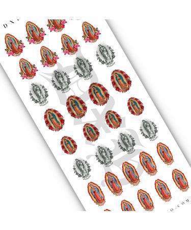 Virgin Mary & Our Lady of Guadalupe Nail Decals - Water Transfer Nail Art - Buy Online on GoSupps.com