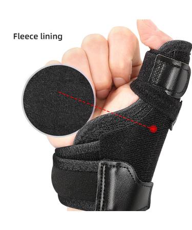 Thumb Wrist Support Brace - Reduce Swelling & Improve Stability | Comfortable Hook and Loop Fasteners - Wrist Wraps for Tendons (Black) | Shop Internationally - Buy Online on GoSupps.com