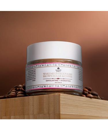 Nature Spell Brown Sugar & Coffee Face Scrub Exfoliator - 100 ml | Natural Coffee Scrub for Exfoliation | Reduces Inflammation | Vegan & Made in the UK - Buy Online on GoSupps.com