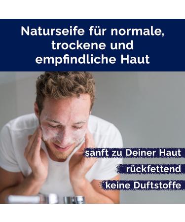 Shop Larum Sports Shower Soap for Men Natural Solid Shampoo & Body Gel 2x90g Additive-Free Hair Body & Face Cleanser - Buy Online on GoSupps.com