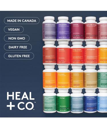 HEAL + CO. 8 Mushroom Immunity Tincture | 8 Medicinal Mushrooms Chaga Turkey Tail Reishi Shiitake Cordyceps Maitake Lion s Mane Himematsutake | Supports Immune Health Promotes Energy and Fights Stress | 50 mL - Buy Online on GoSupps.com