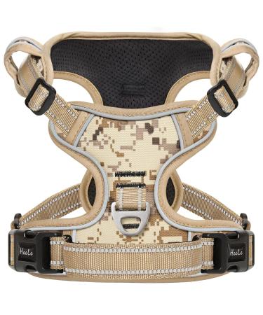 Heele dog crockery dog harness Camouflage puppies adjustable dishes dog breast cocks reflective breathable breathable dog dishes for small mid-liner dogs camouflage brown XS XS MC camouflage brown