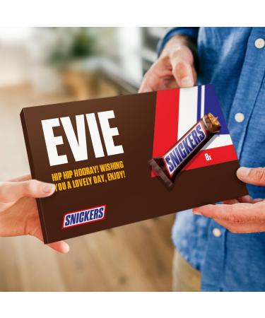 Snickers personalized chocolate table-personalize your huge milk chocolate gift box the perfect gift for women gift for men