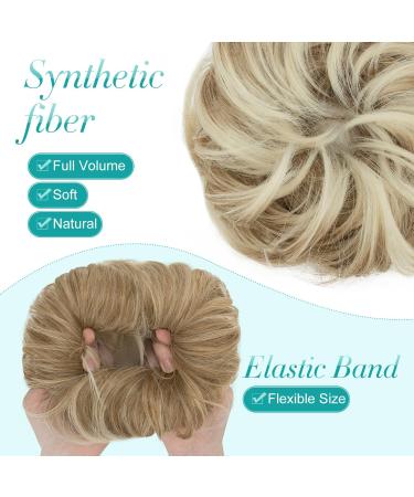 S-Noilite Hair Scrunchies for Women - Dark Blonde to Bleach Blonde Ponytail Extensions - Buy Online on GoSupps.com