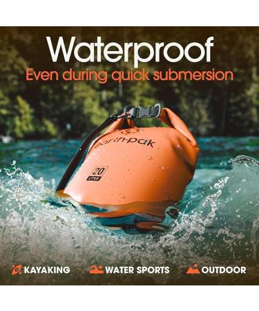 Earth Pak Waterproof Dry Bag - Roll Top Waterproof Backpack Sack Keeps Gear Dry for Kayak with Waterproof Phone Case - Buy Online on GoSupps.com