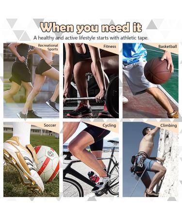 2 Rolls Kinesiology Tape - Waterproof Elastic Athletic Support for Muscles & Joints Pain Relief | Ideal for Gym Fitness Running & Sports - Buy Online on GoSupps.com