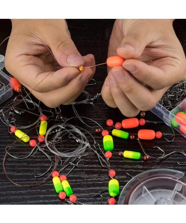 Dr.Fish 200PCs Pompano Rig Making Kit | Surf Fishing Rig Accessories | Saltwater Bottom Rig Parts with Circle Hooks, Beads, Swivels, and Snaps - Buy Online on GoSupps.com