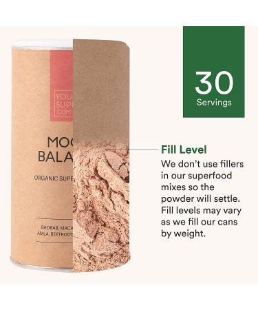 Super Moon Balance Superfood Powder - Hormone Balance for Women & Menopause - Organic Baobab, Maca, Hibiscus, Beetroot, Shatavari Powder - 40 Servings, 7.05oz - Buy Online on GoSupps.com