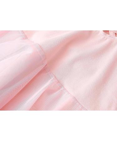 DanSwan Ballet Pink Long Sleeve Leotard Tutu Dress for Toddler Girls 4-5T - Buy Online on GoSupps.com