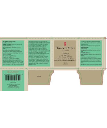 Elizabeth Arden Ceramide-Lift and Firm Eye Cream SPF 15 | Anti-Aging Moisturizer for Eyes | 15 ml Intensive Care - Buy Online on GoSupps.com