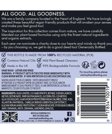 Baylis & Harding Goodness Hand Wash Bundle: 3 x 500 ml Sea Kelp & Peppermint & 3 x 500 ml Rose & Geranium (6 bottles) - Vegan Friendly 500.00 ml (Pack of 6) Hand Wash Bundle - Buy Online on GoSupps.com