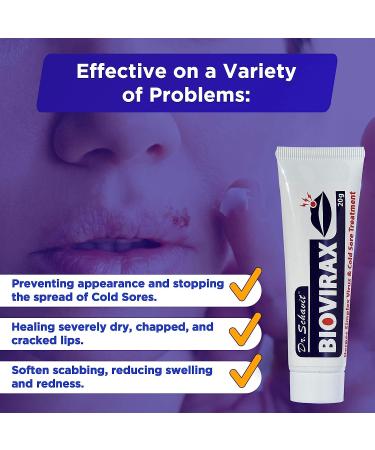 Dr. Schavit BioVirax Cold Sore Treatment Cream - Natural Healing, Prevent Spread, Easy Home Remedy - 20 mg - Buy Online on GoSupps.com