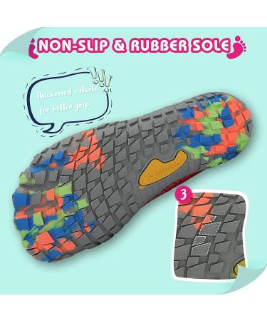 SAGUARO Kids Water Shoes - Boys Girls Barefoot Swim Aqua Beach Shoes 9.5 Toddler Pink Rose - Buy Online on GoSupps.com