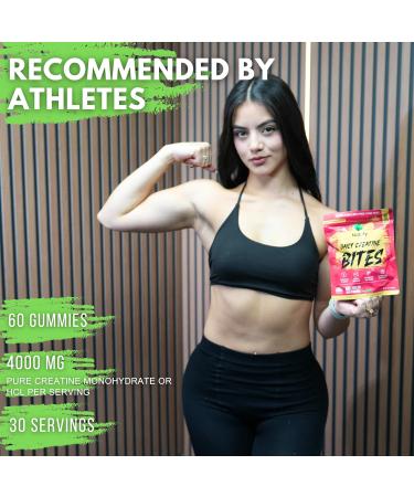 Nutrify Daily Creatine Gummies for Women and Men - 4g Creatine Monohydrate per Serving for Muscle Growth & Recovery -Sugar Free Low-Calorie with Vitamin B12 for Energy Boost 60 Count - Electric Blue - Buy Online on GoSupps.com