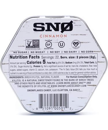 Cinnamon Keto Xylitol Candy Chips (3-Pack) | Sugar-Free, Low Carb, Diabetic-Friendly | Non-GMO, Vegan, GF & Kosher | 1.5oz Tin | Purest Cinnamon Candy (Pack of 3) - Buy Online on GoSupps.com
