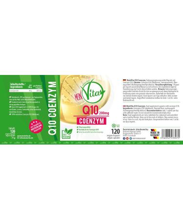 Shop Vegan Coenzyme Q10 - 200mg Capsules | 120 High Dose for 4-Month Supply | Premium Bioactive Quality - Buy Online on GoSupps.com