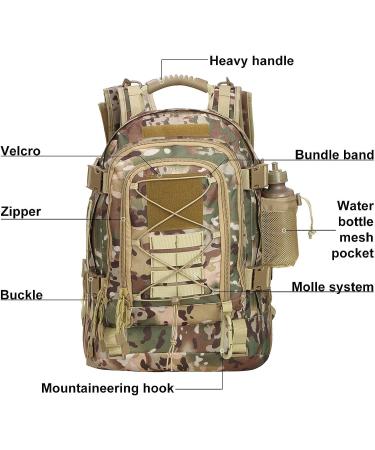 Military Tactical Backpack Army Molle Assault Rucksack  Travel by ARMYCAMOUSA Ocp - Buy Online on GoSupps.com