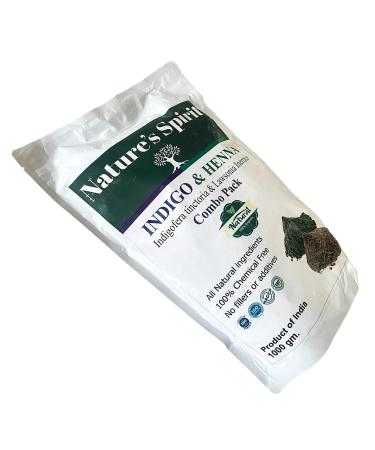 Nature's Spirit Indigo Henna Natural Hair Dye Combo Pack (1 Kilo (500g each)) 1.00 kg (Pack of 1)