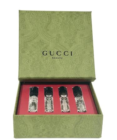 Gucci Sample Perfume WOMEN GIFT SET Bloom Guilty Pour Femme Flora Gorgeous Gardenia Flora Gorgeous Jasmine - 1.5 ml / 0.05 oz - set of 4 spray samples (9100) - Buy Online on GoSupps.com