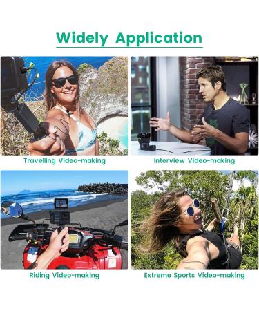 Weishan Media Mod Mic for GoPro HERO11-9 Black Action Camera | Lavalier Lapel Microphone with Clip | Compatible with GoPro Pro 3.5mm Mic Adapter | 5ft Cable for Vlogging - Buy Online on GoSupps.com