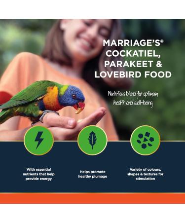 Marriage's Lovebird Food - Cockateil, Parakeet & Lovebird - 1 Kg - Buy Online on GoSupps.com