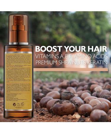 Saryna Key Hair Oil: Pure African Shea Butter with Keratin & Vitamin E for Damage Repair - Frizz Control, Split End Repair, Moisturizes, Rejuvenates, Shines, Softens - 105ml/3.55oz - Buy Online on GoSupps.com