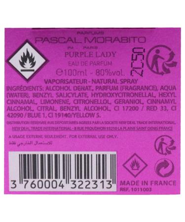 Purple Lady by Pascal Morabito - Perfume for Women - 3.3 oz EDP Spray - Buy Online on GoSupps.com