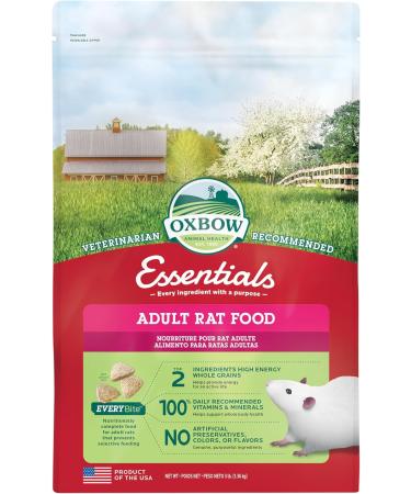 Oxbow Essentials Adult Rat Food - All Natural Adult Rat Food 3 lb. Bag