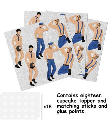 18pcs Glitter Graduation Dessert Cupcake Topper Congrats Grad 2024 Prom Night Dancing Boys Theme Decorations High School College Graduation Party Decor Supplies - Buy Online on GoSupps.com