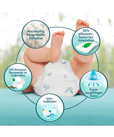 Pampers Harmonie Baby Diapers Size 4 - 22 Pack (9kg-14kg) | Eco-Friendly & Soft - Buy Online on GoSupps.com