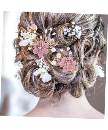 FRCOLOR 1 Set Golden Leaf Hair Comb Hair Ornaments Handmade Bridal Headdress Flower Insert Comb Hair Accessories Set Hair Accessories for Hair Accessories for Women Flower Hair Combs - Buy Online on GoSupps.com