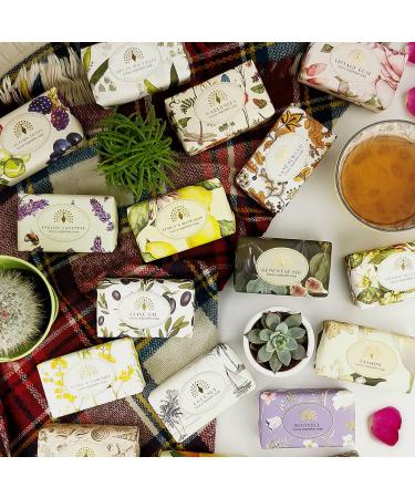 Buy Luxury Lemon Mandarin Soap Bar | English Soap Company - Moisturising Shea Butter Soap for Face & Body | Vintage Wrapped 190g - Buy Online on GoSupps.com