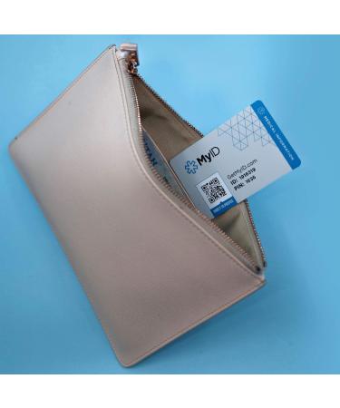 MyID Medical ID Wallet Card | Emergency Contact & Medical Info Card for Global Shipping - Buy Online on GoSupps.com