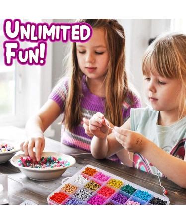 YITOHOP 8800+pcs 4mm 12/0 Glass Seed Beads Kit - 48 Colors for Jewelry Making - Teen Girls Crafts Gift - Ages 8-12 - Buy Online on GoSupps.com